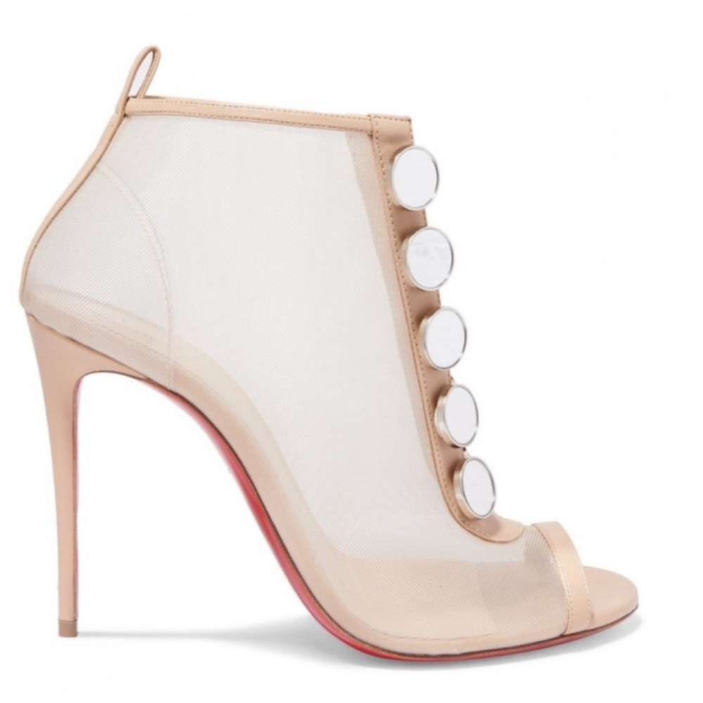 Christian Louboutin Marikat Mirror
accent mesh booties RETAIL 1,195 - Picture 2 of 10